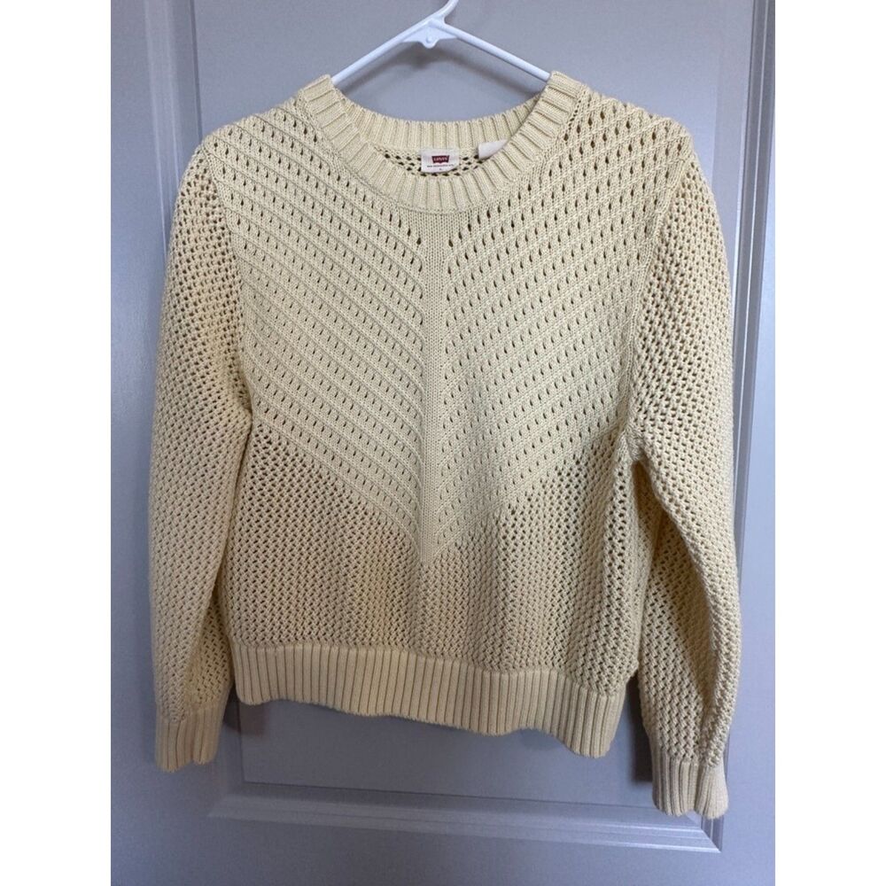 Levis Youth Butter Knit 100% Cotton Sweater Juniors Girls Size Large